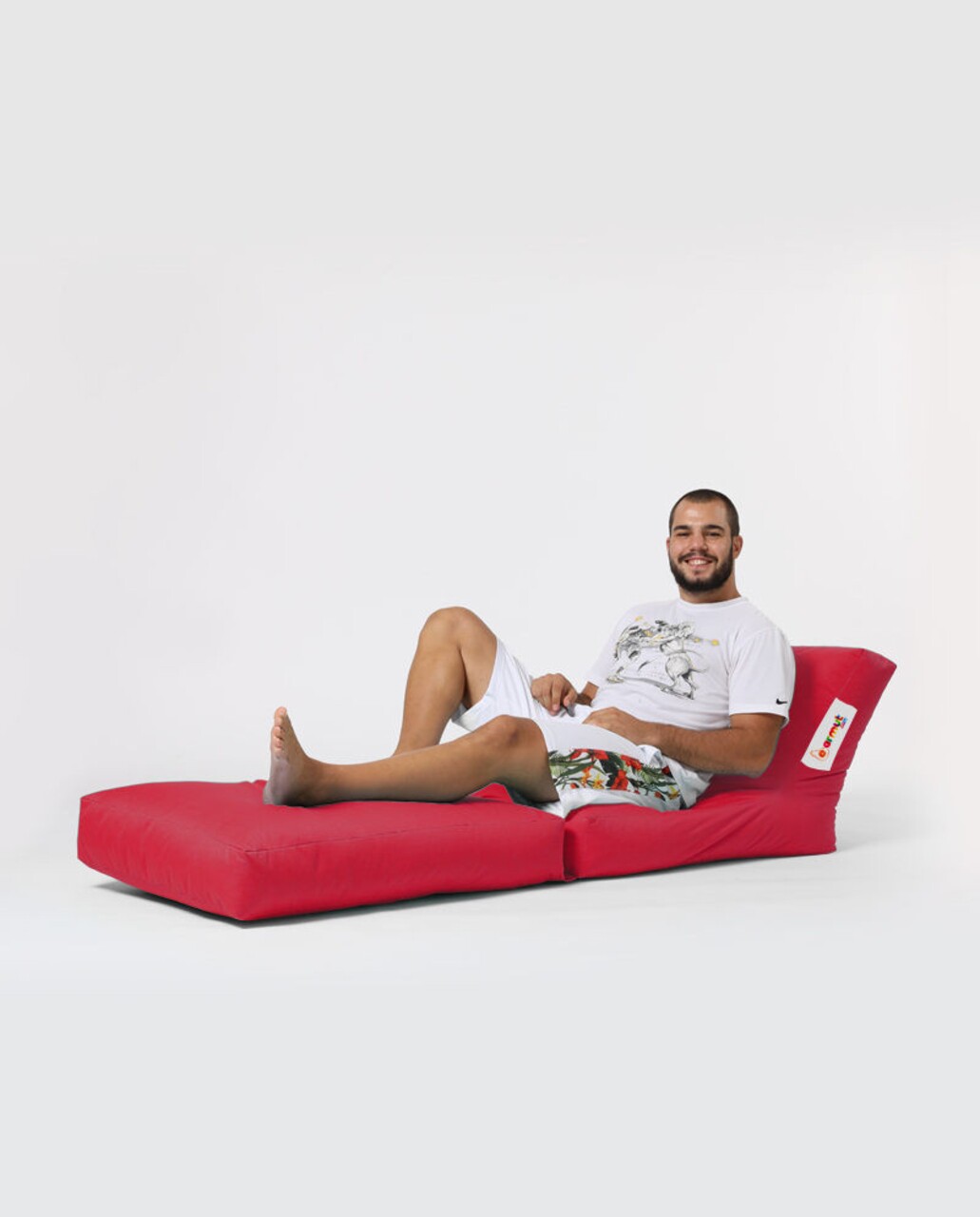 Siesta Kihúzható Fotel, Ferndale Bean Bag, 55 - 180 Cm, Vízhatlan Poliészter, Piros