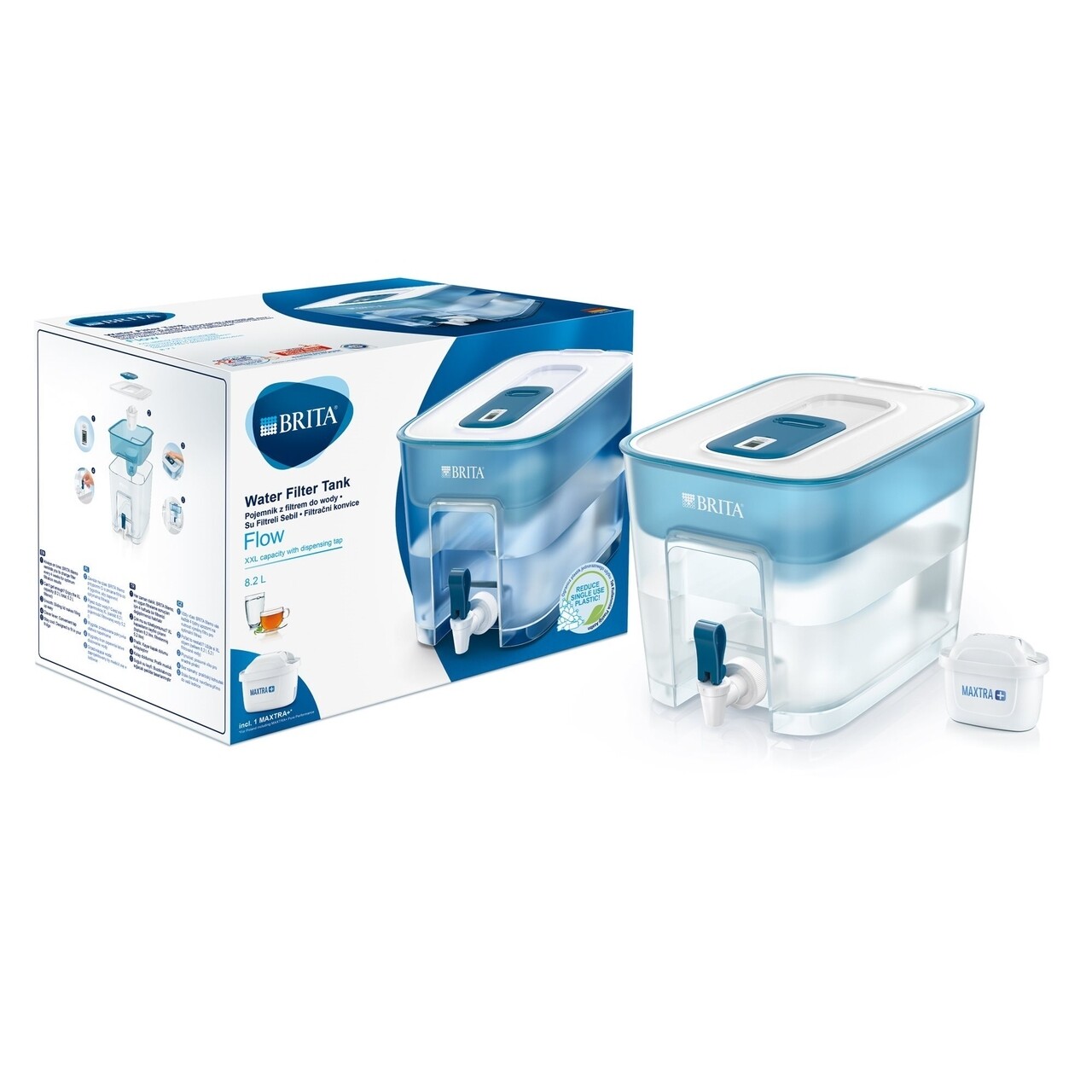 BRITA Flow 8,2 Literes Szűrőtartály (kék)