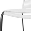 Antea Dark Legs Kerti szék, 53 x 53 x 88 cm, acél/madzag, fehér
