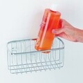 Gia fürdőszobai kiegészítő tartó, iDesign, 23x11x10 cm, tapadókorongokkal, rozsdamentes acél
