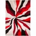 Infinite Splinter Red Szőnyeg, Flair Szőnyegek, 160 x 220 cm, 100% poliészter, piros / bézs / fekete