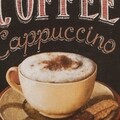 Coffee Dísz tábla, Creaciones Meng, 40x40 cm, vas