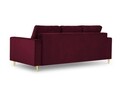 Mimosa Kihúzhatós kanapé, Mazzini Sofas, 3 személyes, tárolóládával, 220x100x92 cm, bársony, piros