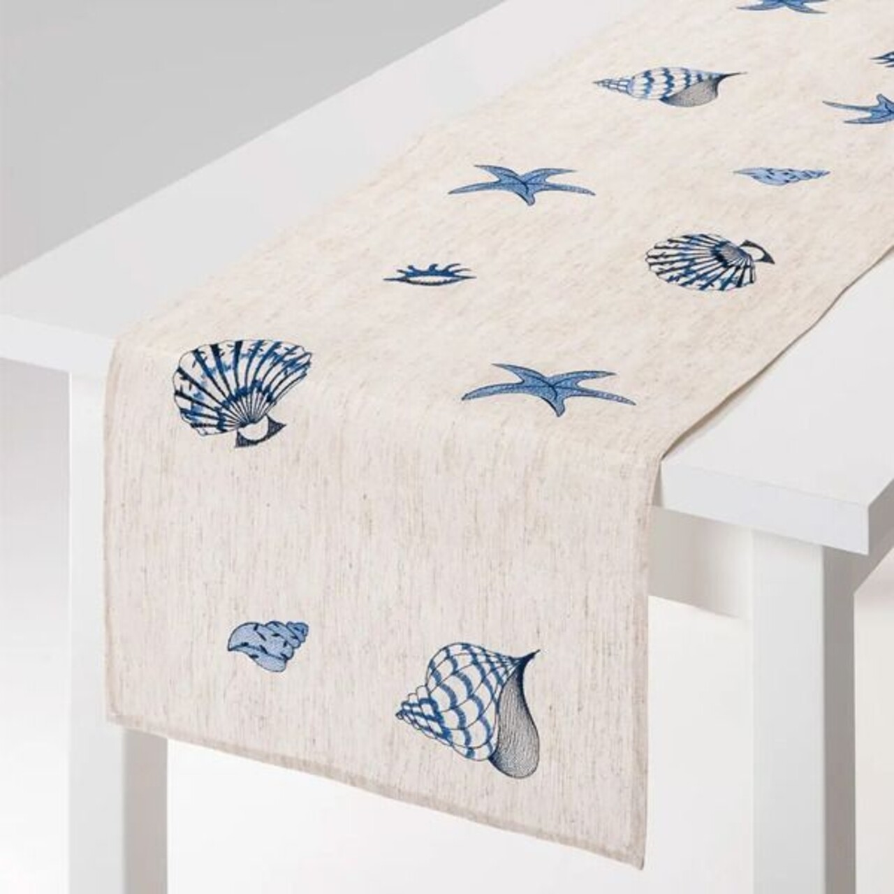 Blue Ocean asztali keresztléc, Ambition, 40x150 cm, poliészter, szürke
