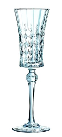 6 db pezsgőspohár készlet, Eclat Cristal D'Arques, Lady Diamond, 150 ml, kristályüveg