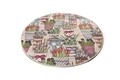 Covoras de baie Flowepot, Chilai, Ø140 cm, multicolor