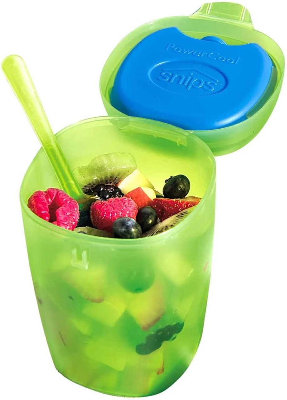 Thermal élelmiszer Doboz + Kanál, Snips, Energy Fruit Ice Box, 0,5 L, Polipropilén, Zöld