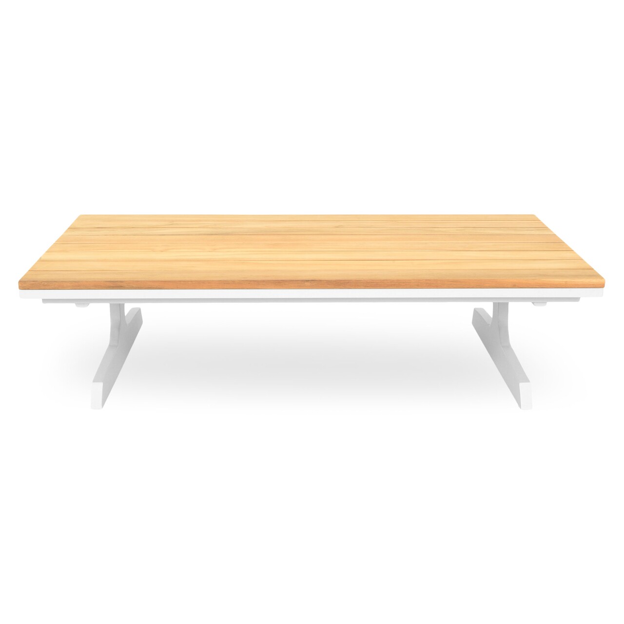 Maison play asztalka, l.120 l.75 h.30 cm, alumínium, természetes