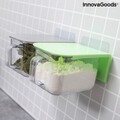 Handstore InnovaGoods 2 db Konyhai tároló levehető ragasztóbal és kiskanállal, 420 ml