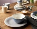 12 részes asztali készlet, Like Villeroy & Boch, Color Loop Horizon, prémium porcelán, kék