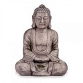 Buddha Dísz, Ibergarden, 25x57x42.5 cm, poligyanta, szürke