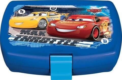 Cars szendvicsdoboz, Disney, 11x16x5 cm, műanyag, piros