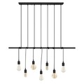 Candelabru Opviq Salkim, 120x180 cm, 7 x E27, 100 W, negru
