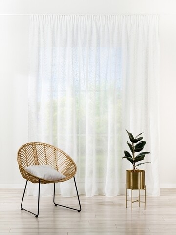 Mendola belső függöny, acél, 400x260 cm, poliészter, ezüst