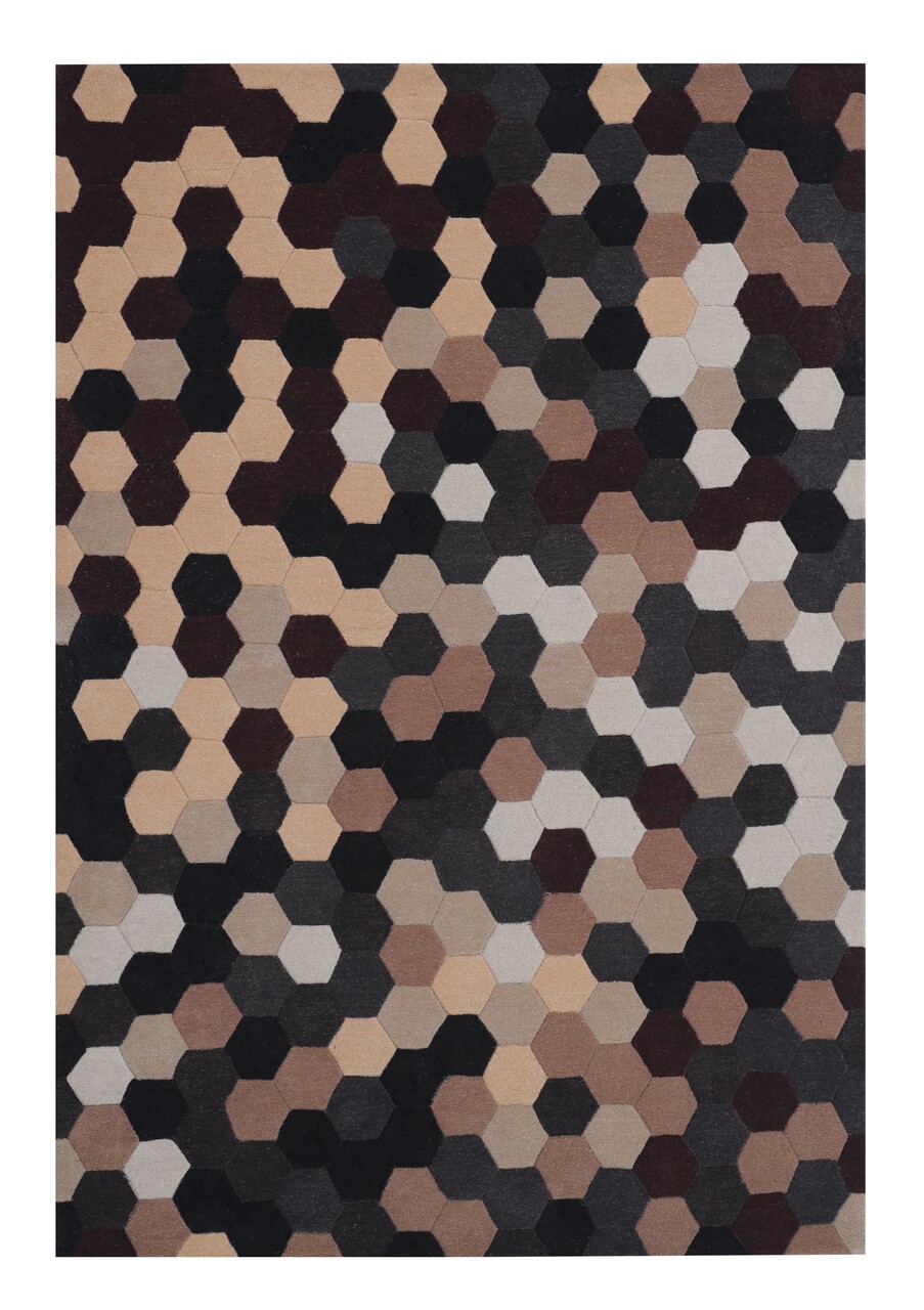 Bedora Puzzle Szőnyeg, 160x230 Cm, 100% Gyapjú, Színes, Kézzel Megmunkált
