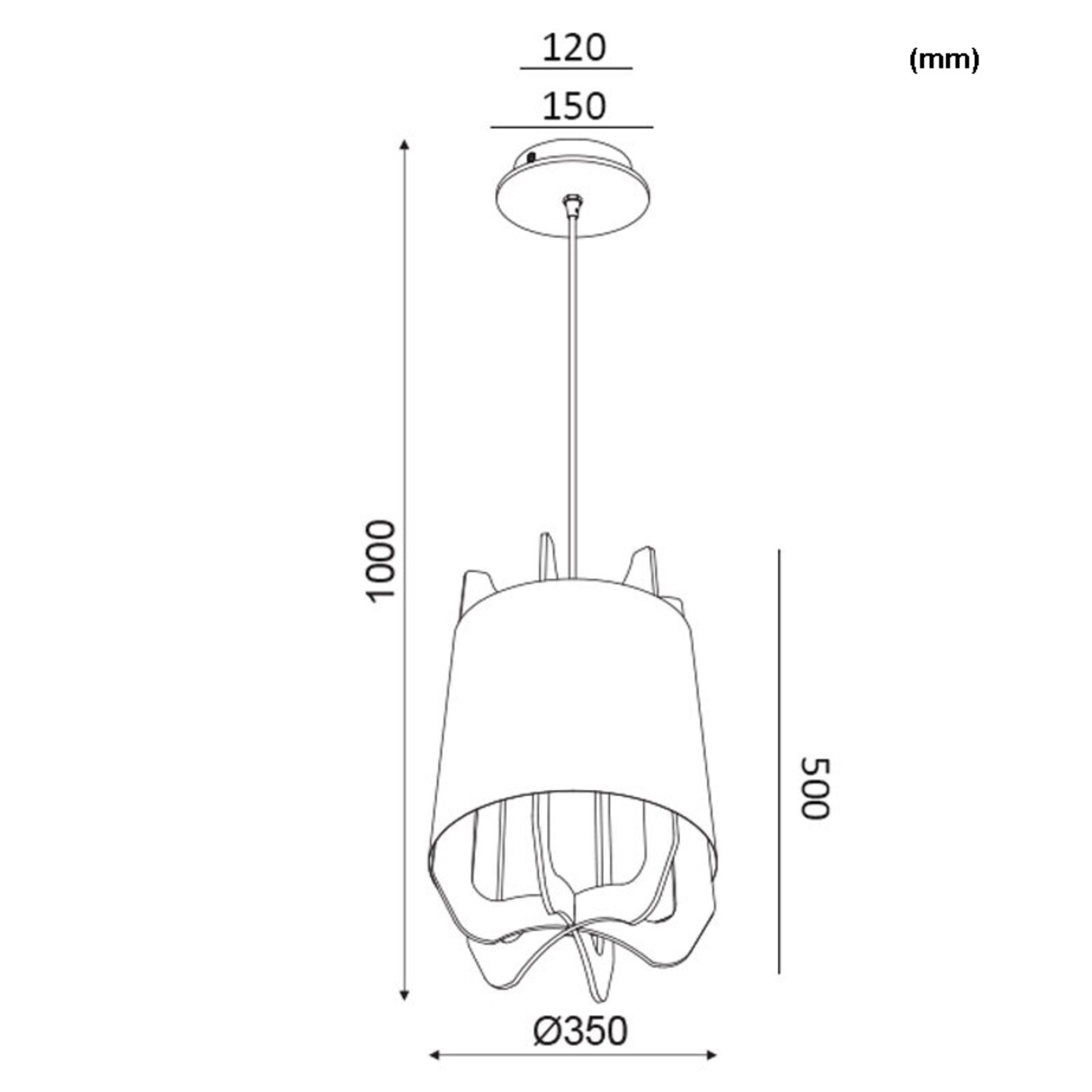 Aca Lighting Csillár, Luminair, E27, 40W