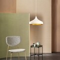 Opviq csillár, Saglam - 3723, 28x36x124 cm, E27, 100 W, fehér / arany