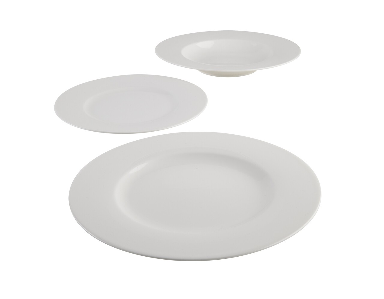 Asztali szett 12 darab, vivo villeroy & boch, basic white starter, prémium porcelán, fehér
