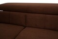 Kihúzható jobboldali sarokkanapé, Tokió, 207x260x93 cm, tárolóláda, barna