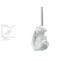Wenko WC kefe tartóval, Monkey Quiet, 20 x 14.5 x 14 cm, kerámia, fehér
