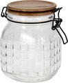Befőttesüveg fedővel,  1100 ml, 13,9x11,6x15 cm, üveg