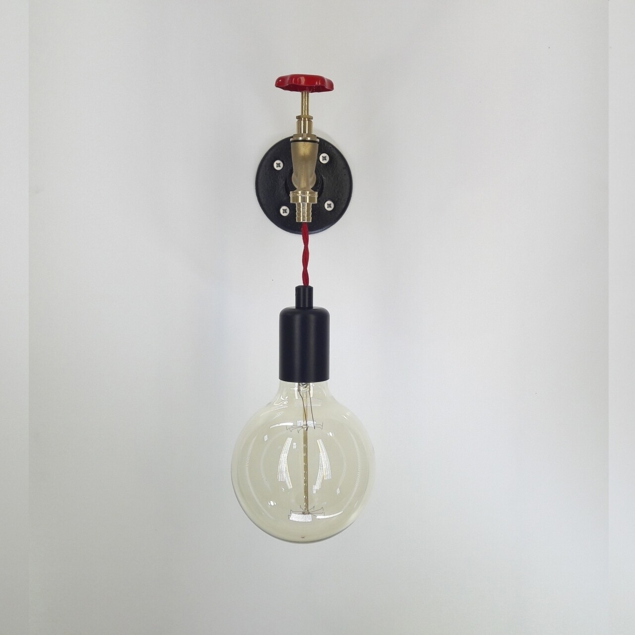 All Design fali lámpa, fém, 10x16x25 cm, Industrial