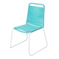 Antea Light Legs Kerti szék, 53 x 53 x 88 cm, acél/madzag, türkiz