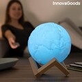 RGB LED Lámpa, újratölthető Planeta Pamant Worldy InnovaGoods