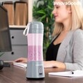 InnovaGoods hordozható és újratölthető turmixgép, 8x24 cm, 350 ml