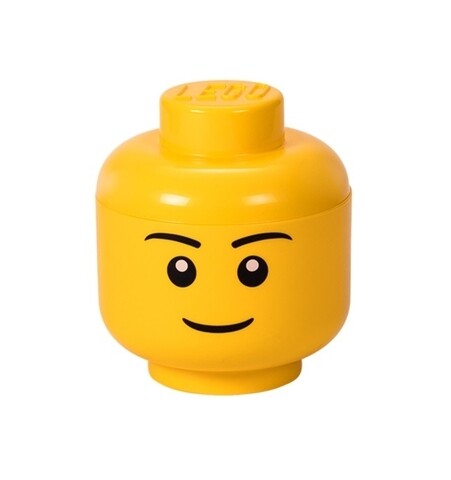 Boy S tároló doboz, LEGO, 200 ml, polipropilén, sárga