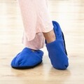 InnovaGoods Blue mikrohullámú sütő papucs, univerzális méretű, poliészter, kék