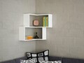 Bulut Fali polc, Furny Home, 45x14.5x55.4 cm, fehér