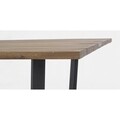Helsinki Kerti asztal, Bizzotto, 130x130x75 cm, akácfa/acél, szénszürke/természetes
