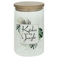 Tartály fedővel Jungle Small, Tognana Porcelán, 1030 ml, üveg, átlátszó