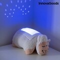 Jucarie de plus oaie cu proiector LED InnovaGoods, 28x26 cm