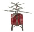 Helikopter asztali óra, Mauro Ferretti, 42x23x22 cm, vas