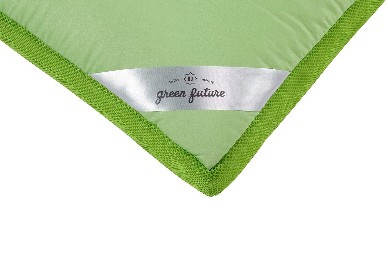 Green Future Aero Memory Párna, 50 X 60 Cm, Természetes Bambusz Szálak És Memóriahab Töltéssel, Zöld