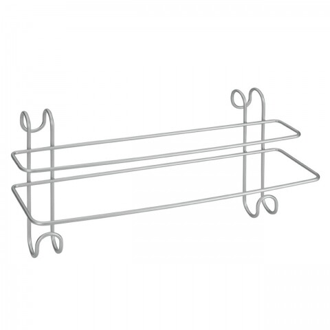 Függesztett törölközőszárító Radius, Metaltex, 39x11x25 cm, fém / polytherm huzat, ezüst