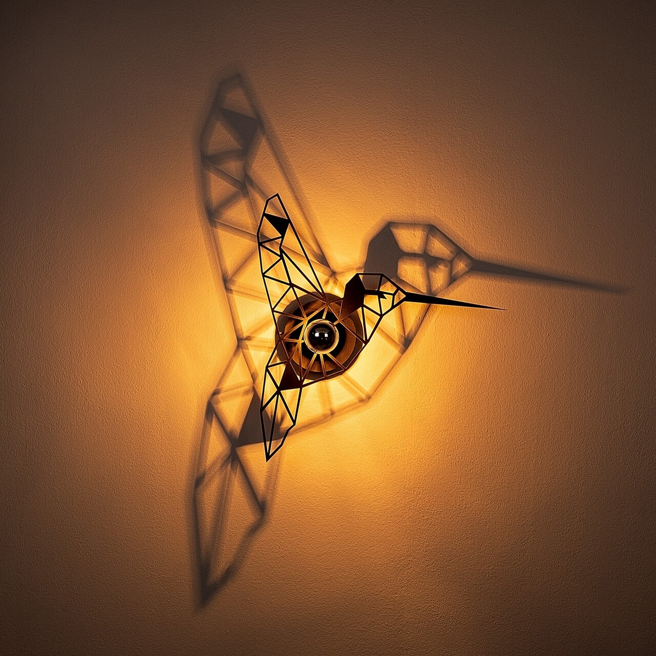 Shadow Fali Lámpa, 607 - A, E27, 100 W, Fém/MDF, Fekete