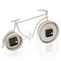Bicycle Asztali óra, Versa, 36.5x10x20 cm, vas, fehér