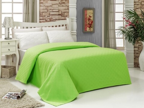 Franciaágyhuzat, Bella Carine by Esil Home, 200x240 cm, 100% pamut, zöld