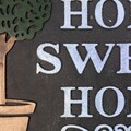 Sweet Home bejárati szőnyeg, Meng Creations, 45x75 cm, gumi