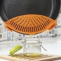 InnovaGoods Levehető szűrő tésztáknak, 22 x 6 x 8 cm, szilikon, narancssárga