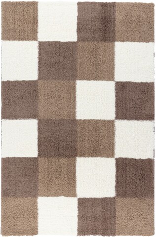 Hugh Szőnyeg, Decorino, 160x235 cm, polipropilén, fehér/barna
