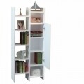Biblioteca Wooden Art, Adaline White, 55.2x130x25 cm