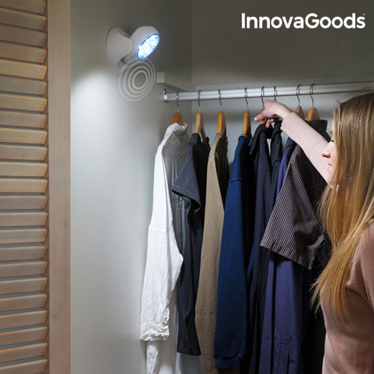 InnovaGoods Mozgás érzékelős Lámpa LED-el , forgás 360º