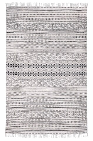 Covor Giordania Grey, Bizzotto, 160 x 230 cm, 100% bumbac