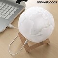 RGB LED Lámpa, újratölthető Planeta Pamant Worldy InnovaGoods