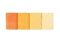 Beverly Hills Polo Club 4 db Fürdőszobai törölköző, 50x90 cm, pamut, sárga