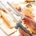 Kutway Kenyérvágó kés állítható vágásvezetővel, InnovaGoods, 34.6 cm, rozsdamentes acél